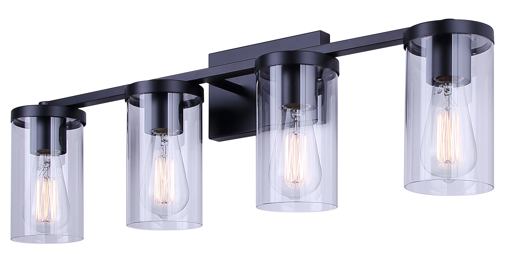 BRITTON MBK 4 LIGHT VANITY BLK
