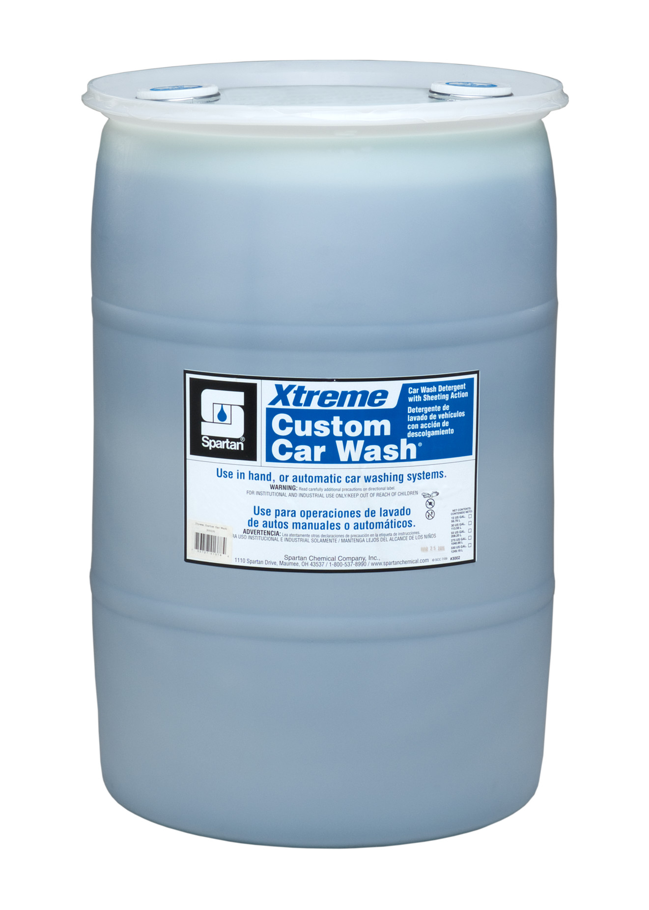Spartan Chemical Company Xtreme Custom Car Wash, 30 GAL DRUM
