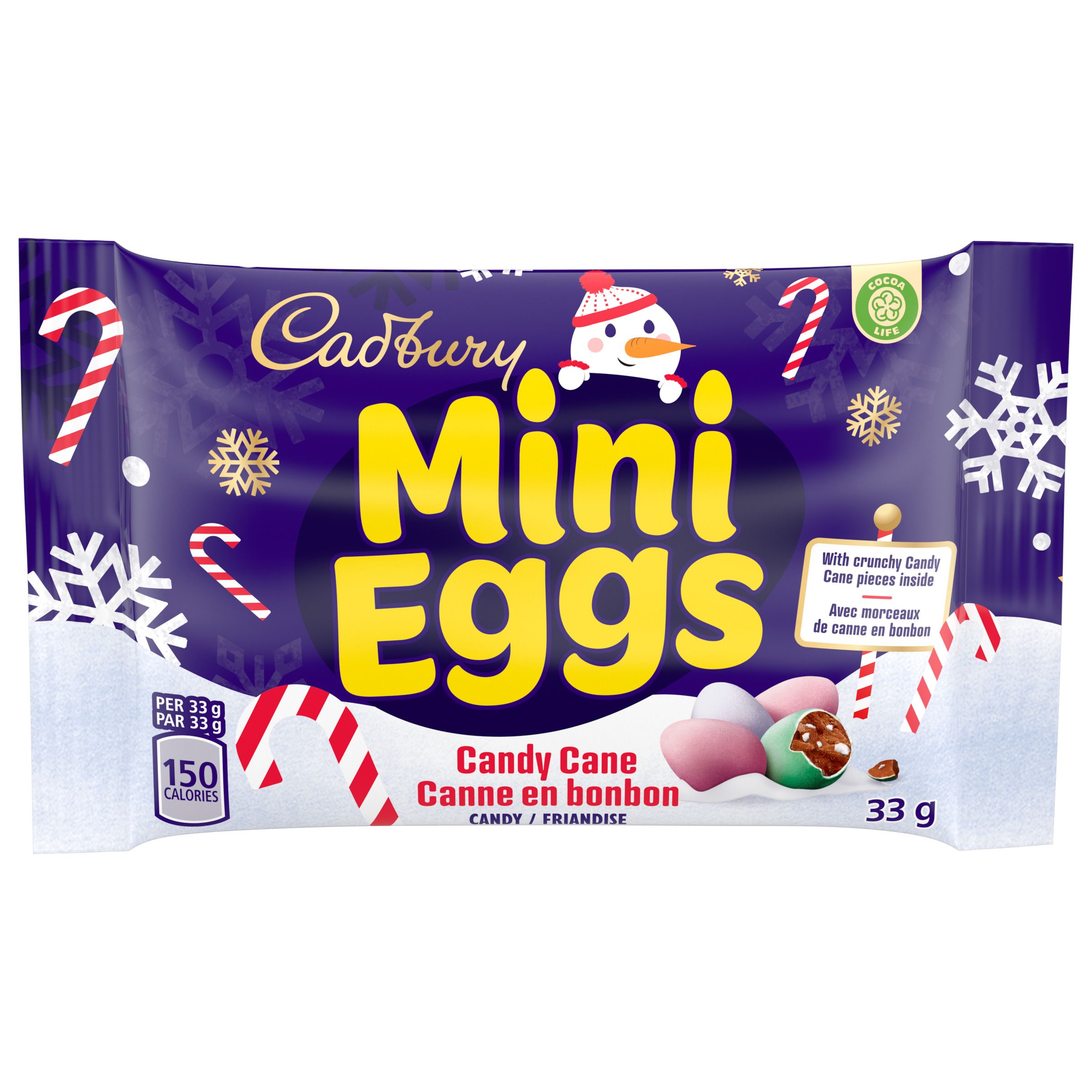 Friandises Cadbury Mini Eggs à la canne de bonbon (33 g)-0