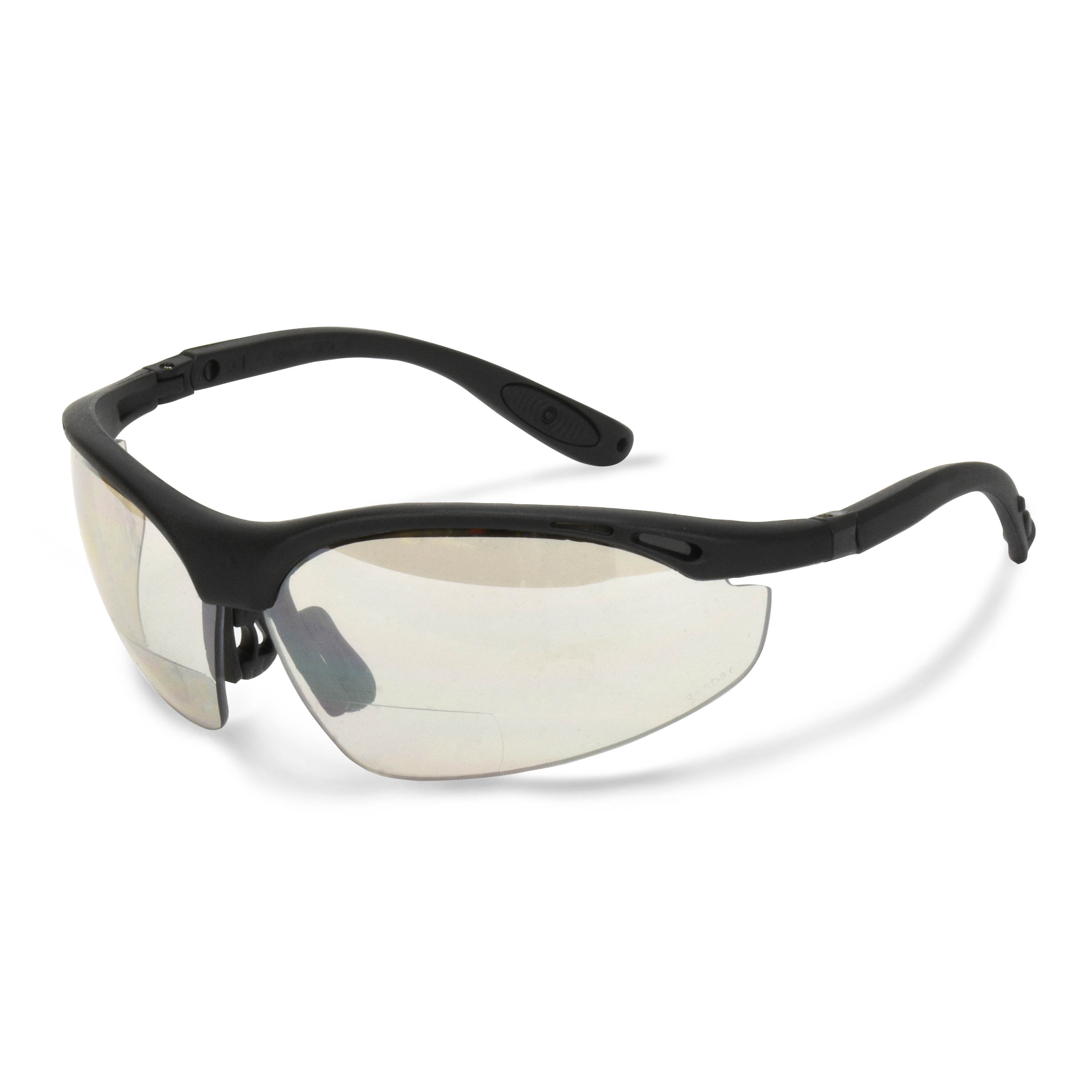 Cheaters Bi-Focal Eyewear - Black Frame - Indoor/Outdoor Lens - 1.5 Diopter