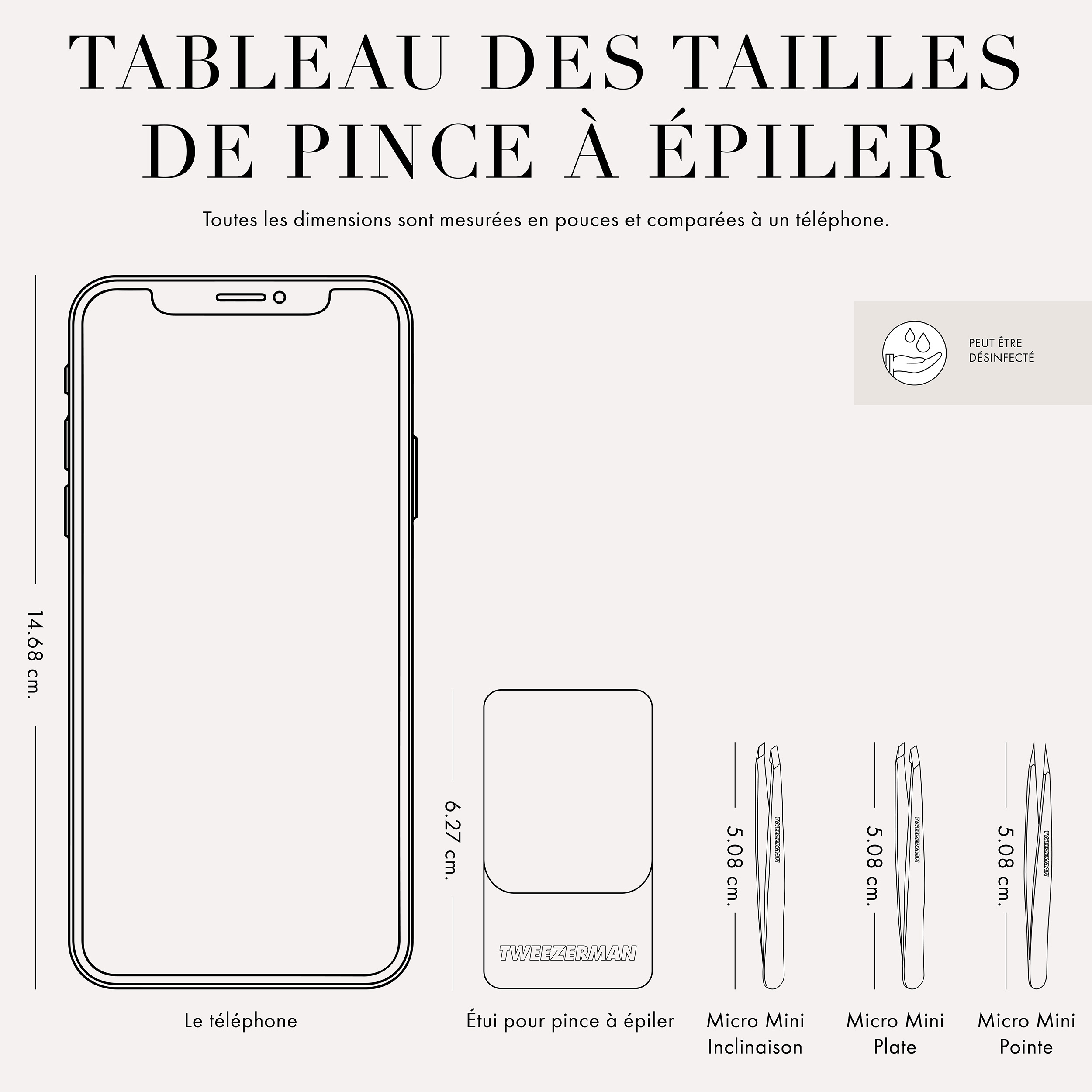 Ensemble de micro-mini-pinces à épiler