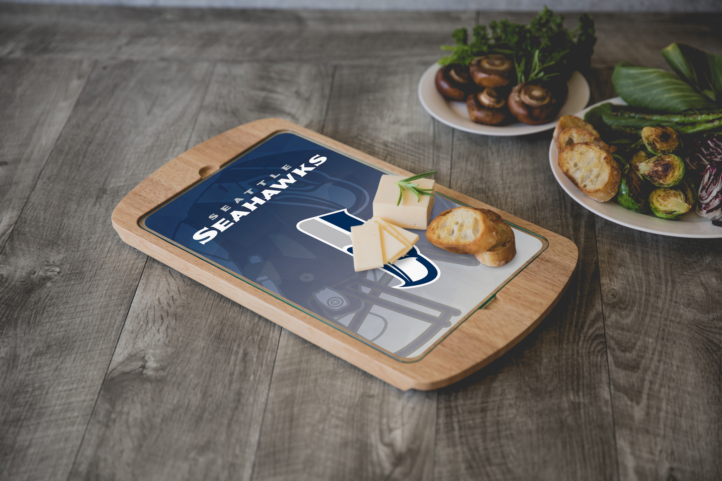 Seattle Seahawks - Billboard Glass Top Serving Tray