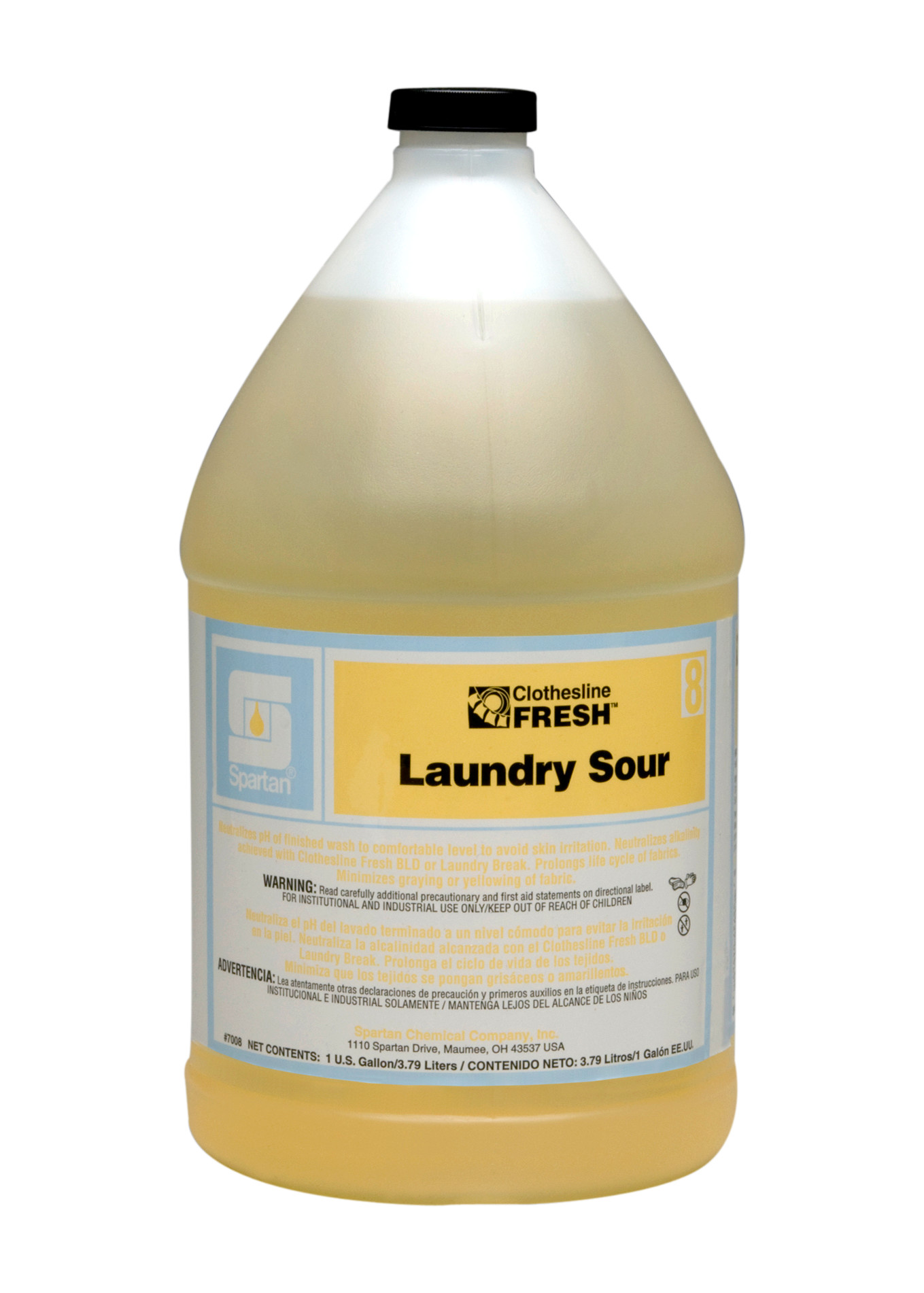 Spartan Chemical Company Clothesline Fresh Laundry Sour 8, 1 GAL 4/CSE