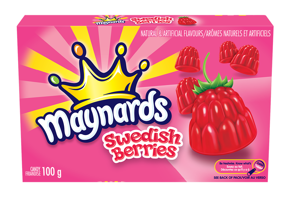 Maynards Swedish Berries Gummy Candy, 100g-thumbnail-1