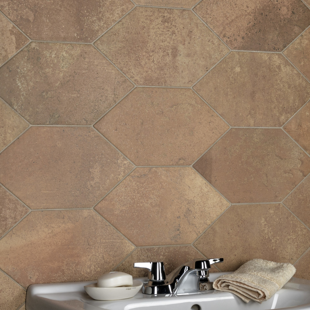 Volterra Kayak Rosso In X In Porcelain Floor And Wall