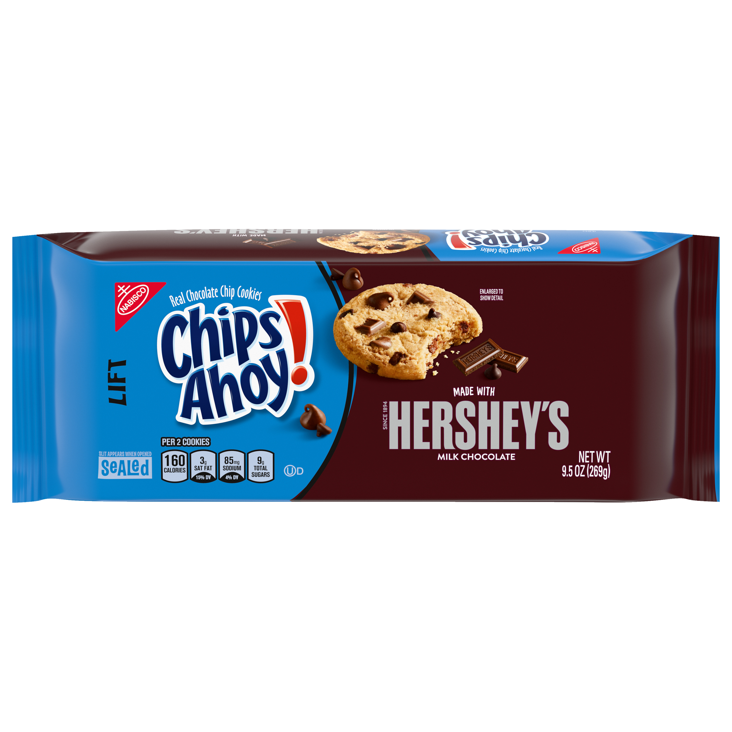 CHIPS AHOY! Hershey's Milk Chocolate Chip Cookies, 9.5 oz