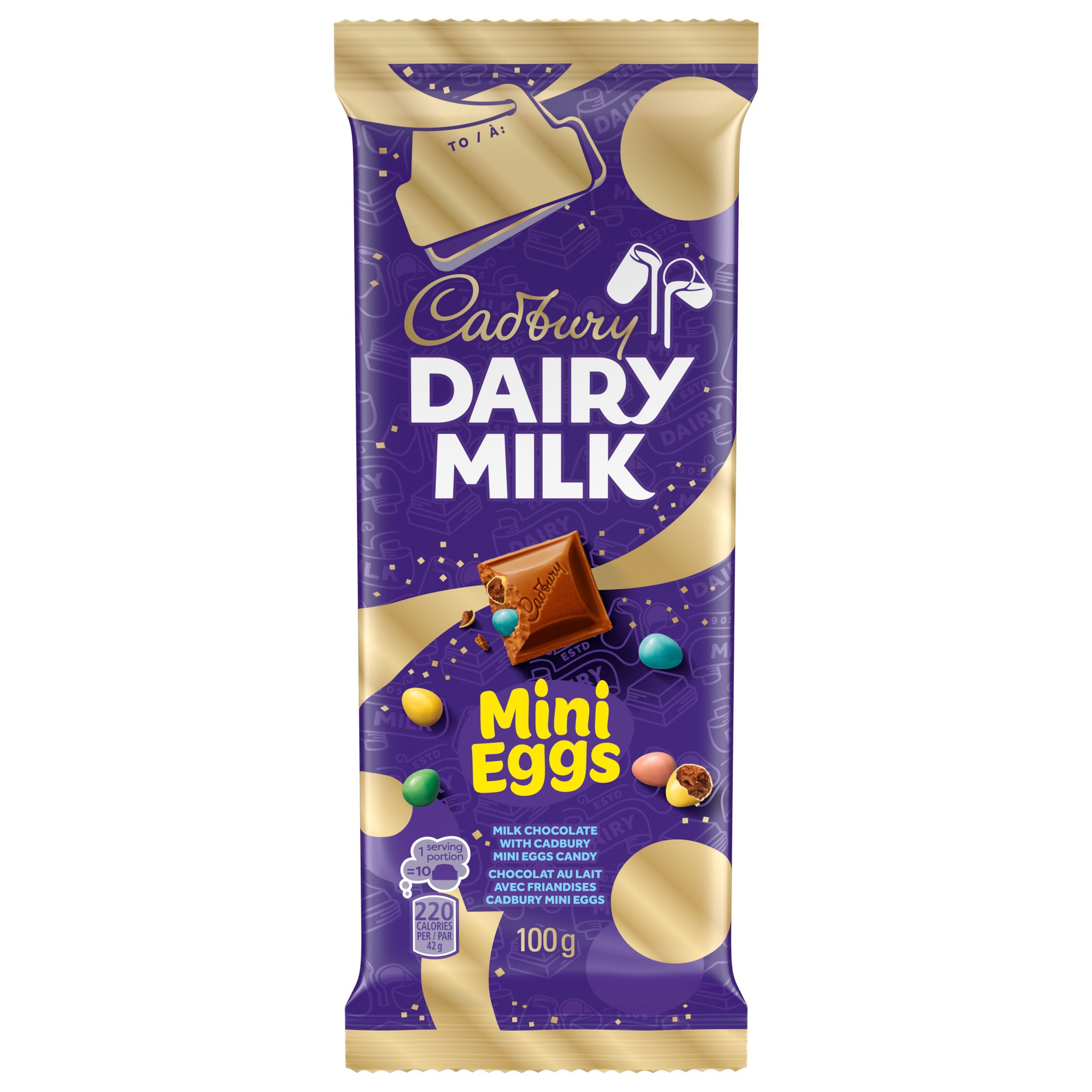 Cadbury Dairy Milk Mini Eggs Chocolate Bar, 100 G-1