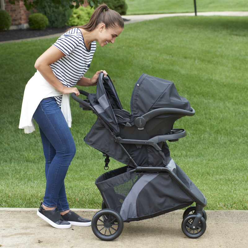 Advanced SensorSafe™ Epic4™ Travel System with LiteMax Infant Car Seat (Jet) Lifestyle Photo Advanced SensorSafe™ Epic4™ Travel System with LiteMax Infant Car Seat (Jet) Lifestyle Photo