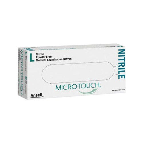 Micro-Touch® Exam Glove Large Nitrile Textured- 200/Box- 10 boxes/Case