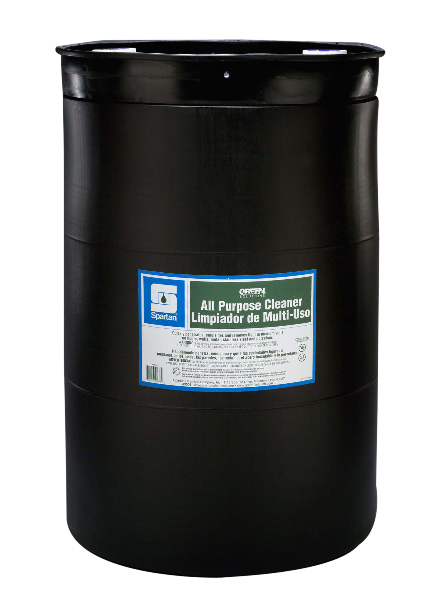 Spartan Chemical Company Green Solutions All Purpose Cleaner, 55 GAL DRUM