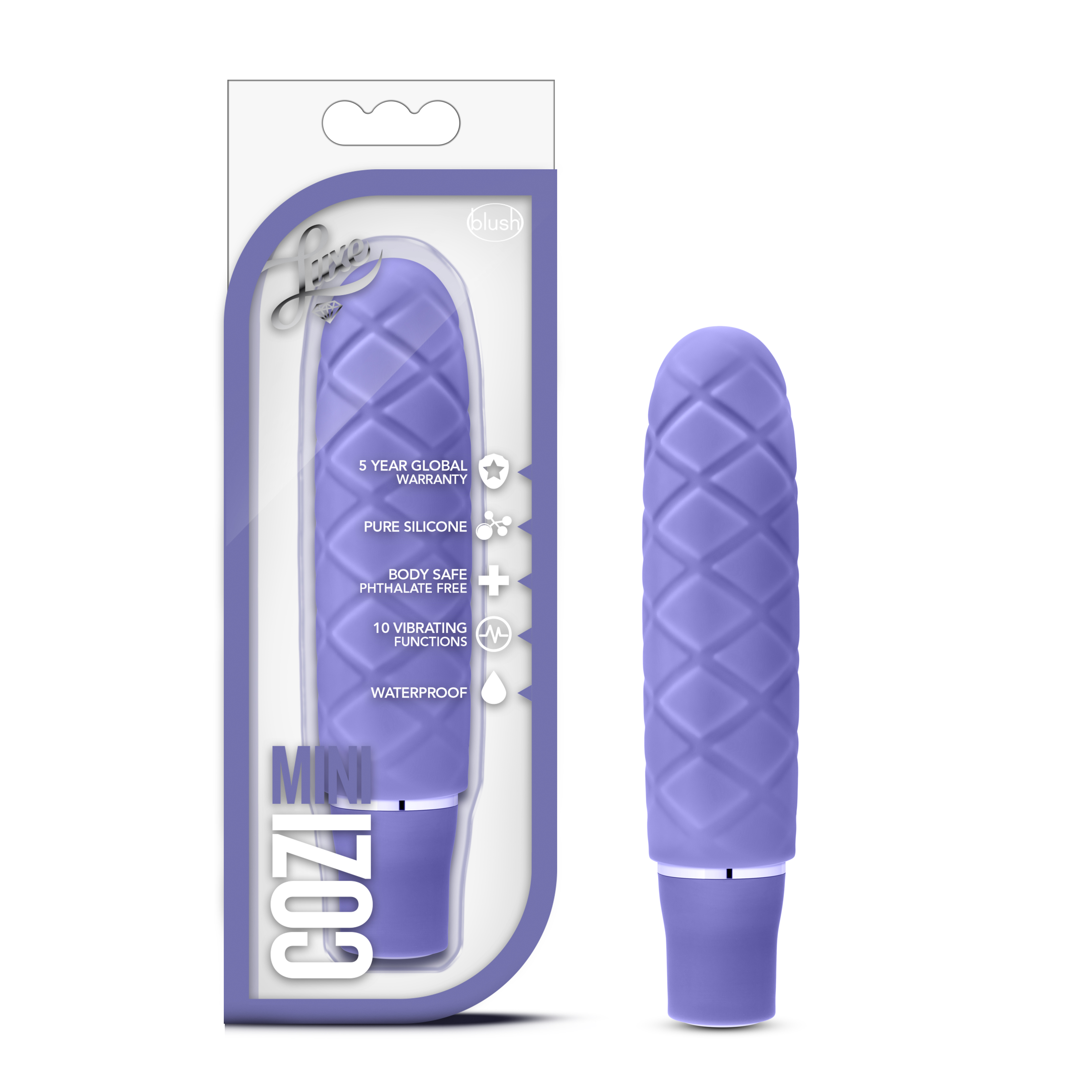 Blush Luxe Cozi Periwinkle 4.75-Inch Vibrating Mini Vibrator