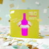 Wine Greeting Card - Birthday, Thinking of You, Friendship image