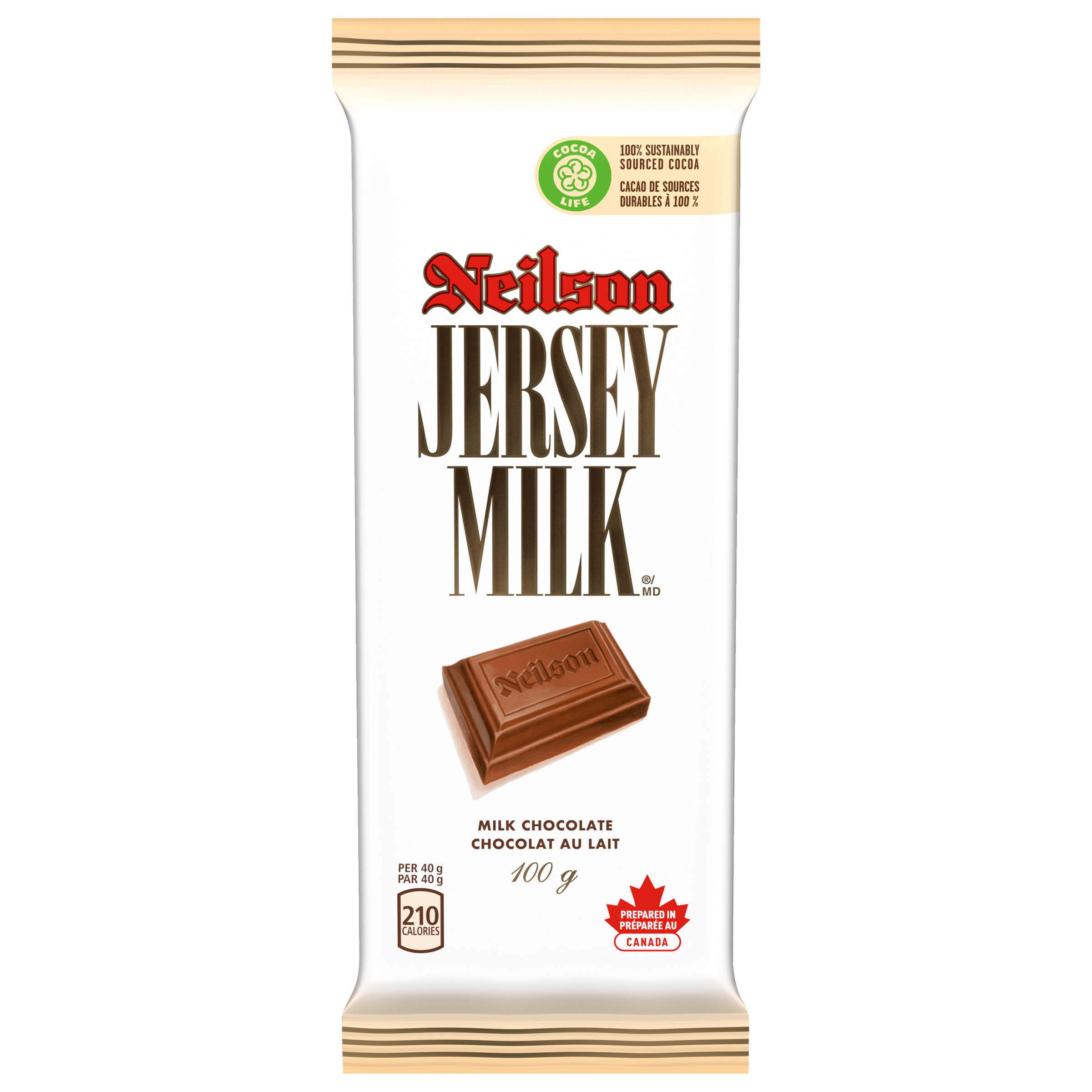 Nielson Jersey Milk, Milk Chocolate Bar, 100 G-1