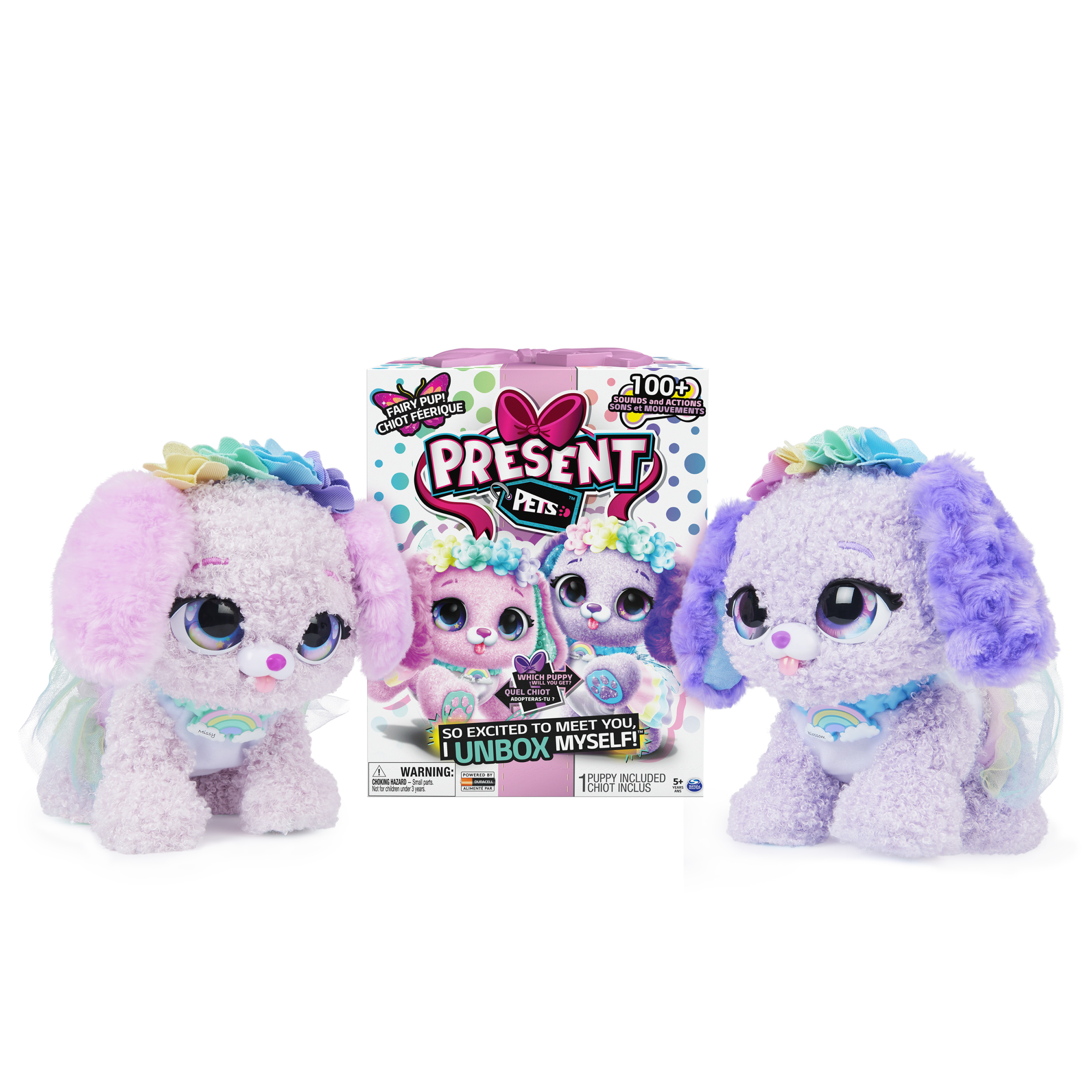 Present Pets, Fairy Puppy Interactive Plush Toy with Over 100 Sounds