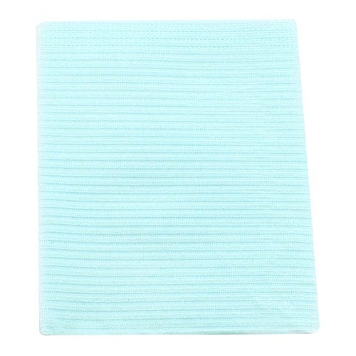 Sani-Tab® Chain-Free® Patient Towels, 2-Ply Tissue with Poly, 19" x 13", Blue - 400/Case