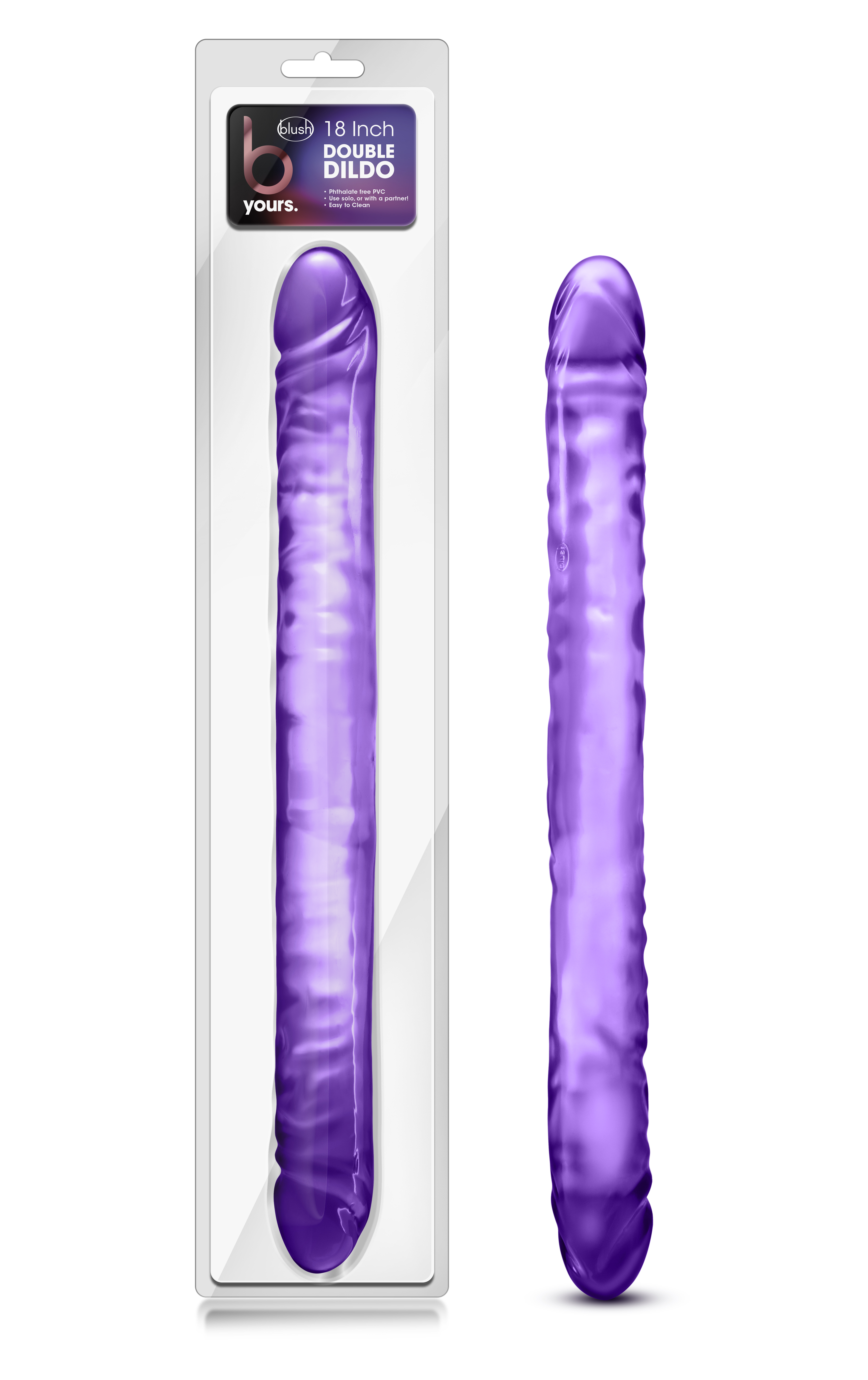 Blush B Yours Purple 18-Inch Long Dildo