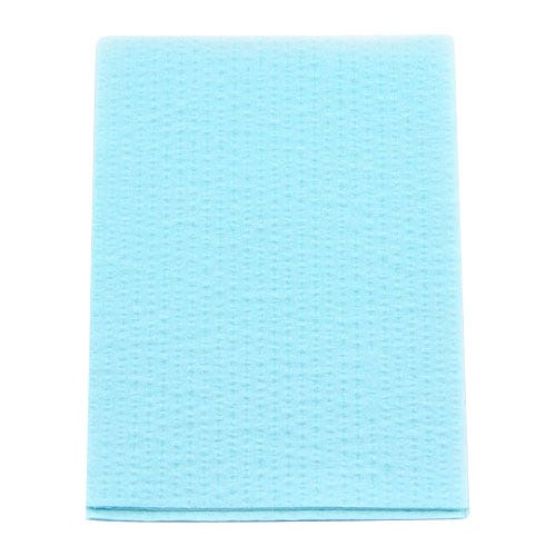 Advantage Plus® Patient Towels, 3-Ply Tissue with Poly, 18" x 13", Blue - 500/Case