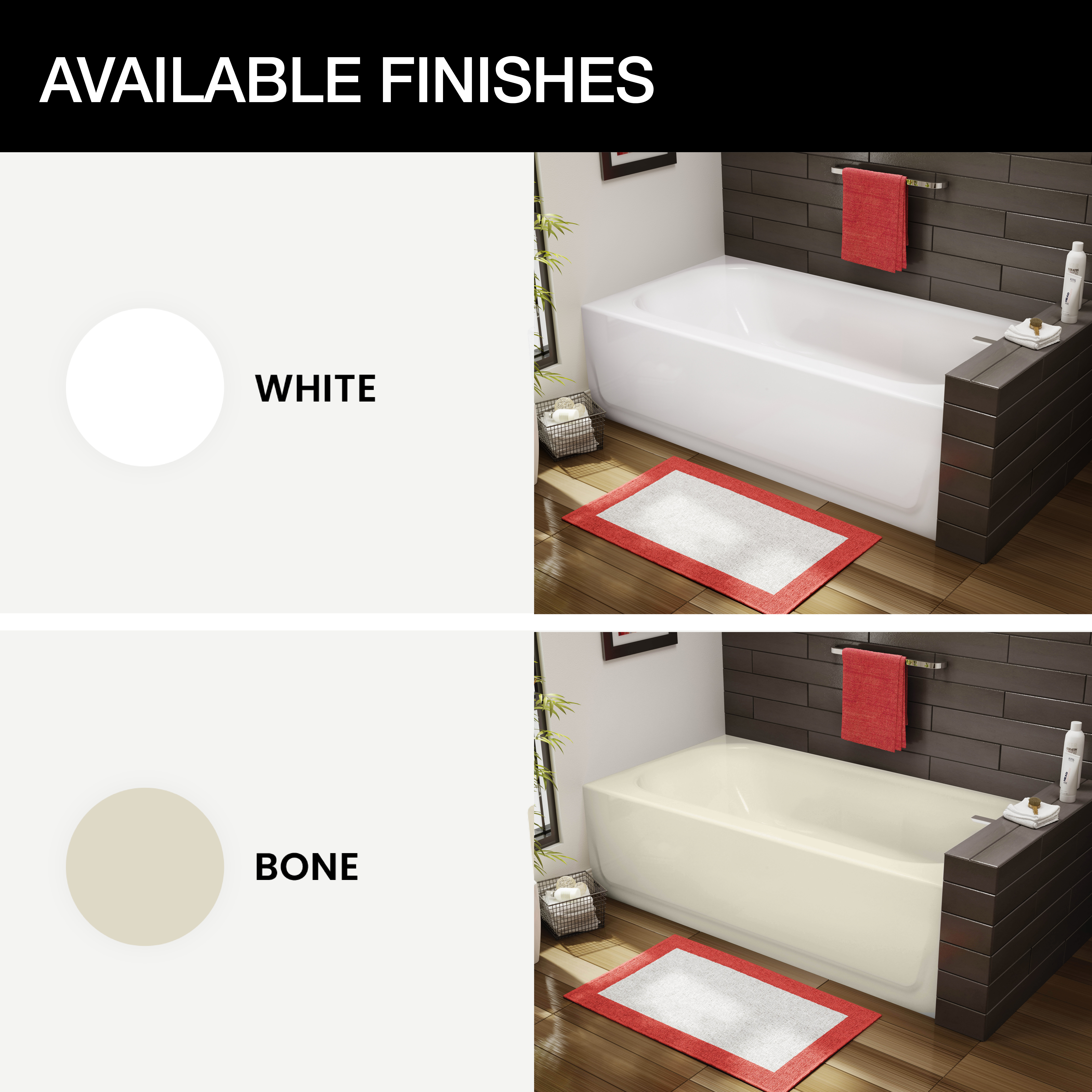 Beautiful and Brilliant Bathtub finishes