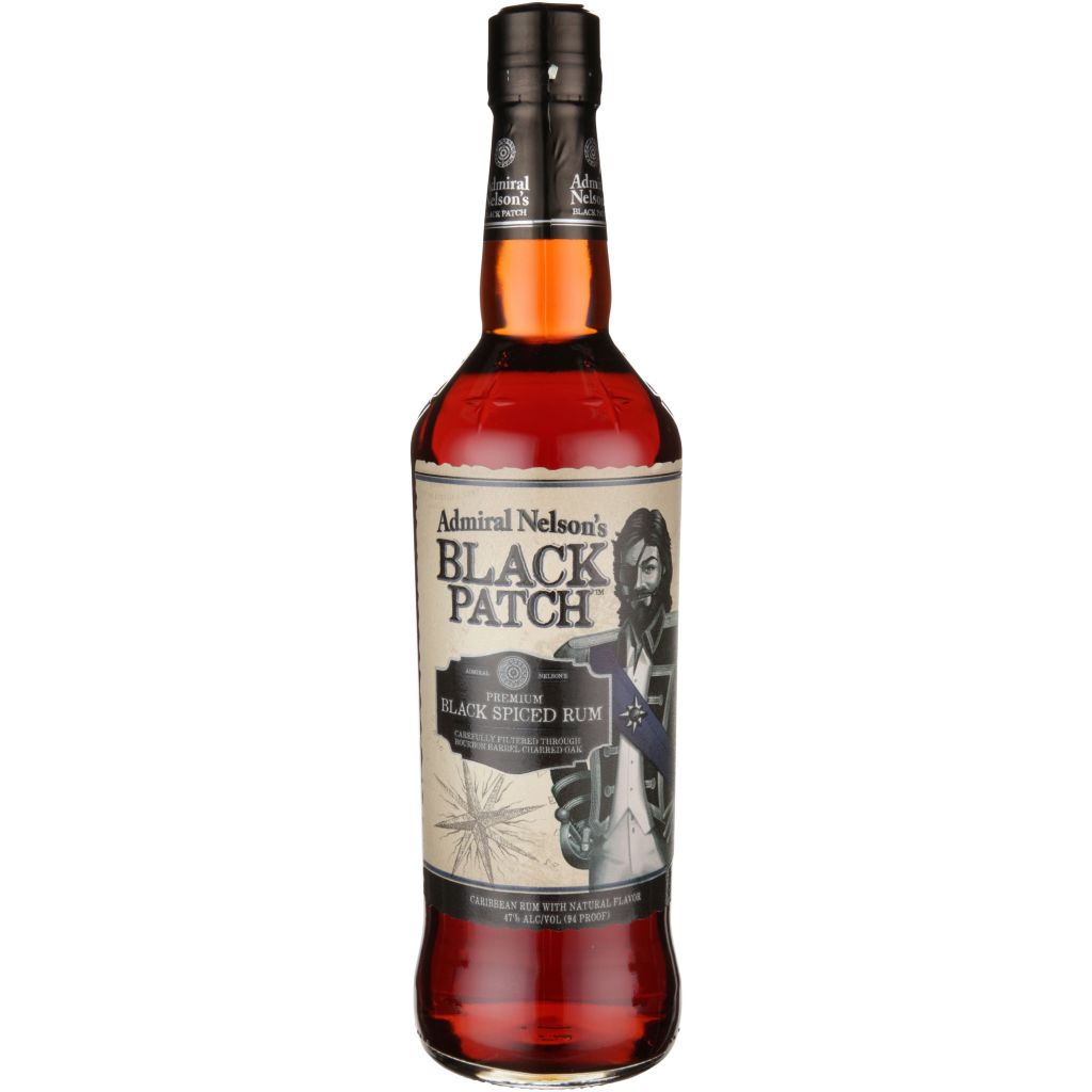 ADMIRAL NELSON'S BLACK SPICED RUM BLACK PATCH