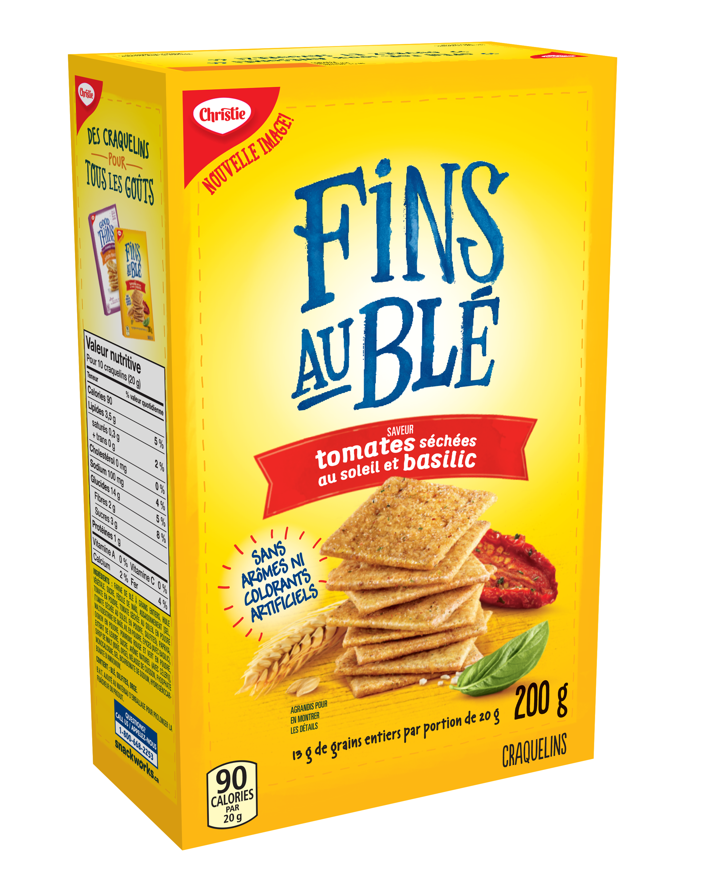 Wheat Thins Sundried Tomato & Basil Crackers 200 G-thumbnail-4
