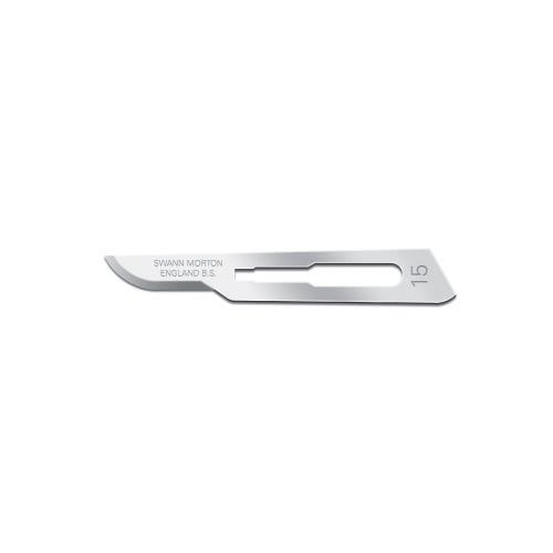 Swann-Morton® Surgical Blade #15 Stainless Steel Sterile - 100/Box