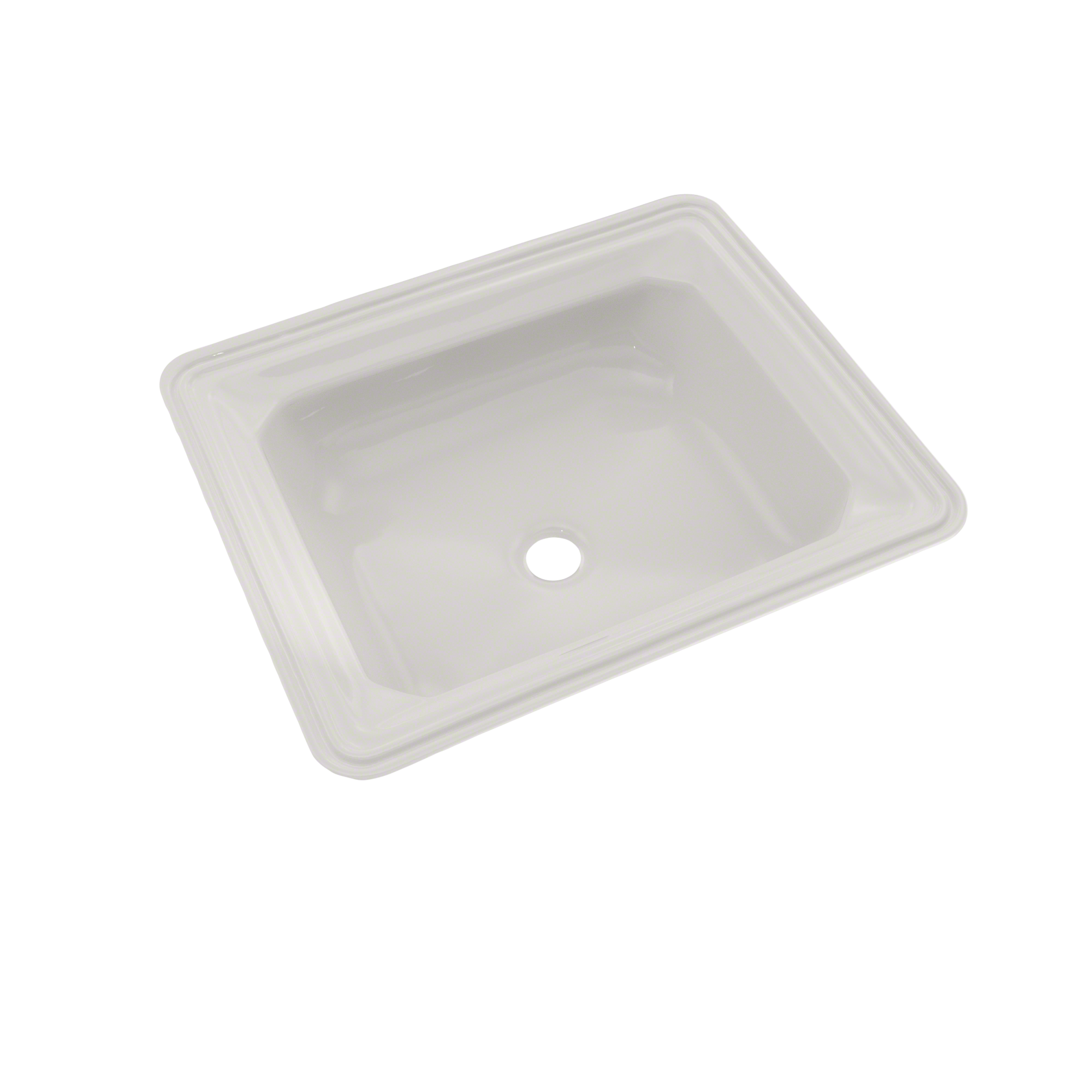 TOTO Guinevere Rectangular Undermount Bathroom Sink with CEFIONTECT, Colonial White, Vitreous China, LT973G#11