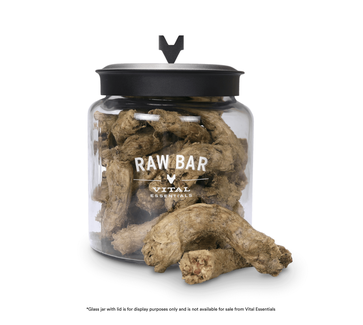 Vital Essentials RAW BAR Freeze-Dried Raw Chicken Necks Dog & Cat Snacks - Min. 55 pcs - Treats