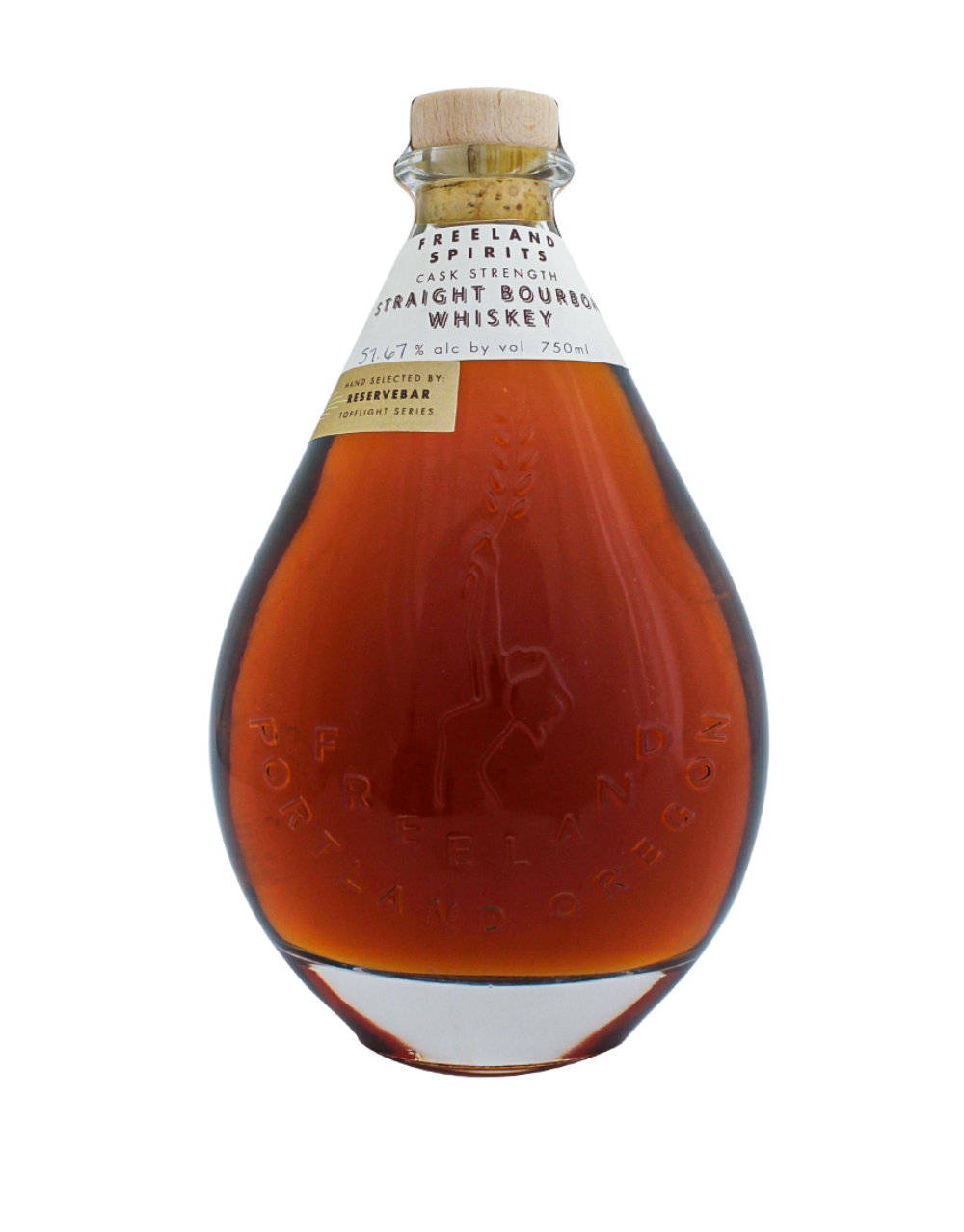 FREELAND SPIRITS CASK STRENGTH STRAIGHT BOURBON WHISKEY S1B55