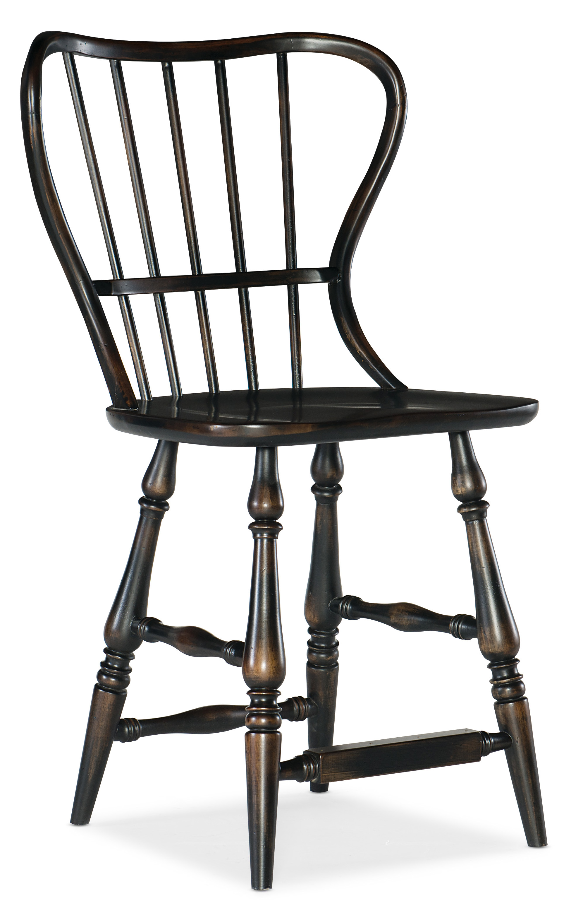 Picture of Spindle Back Counter Stool-Black