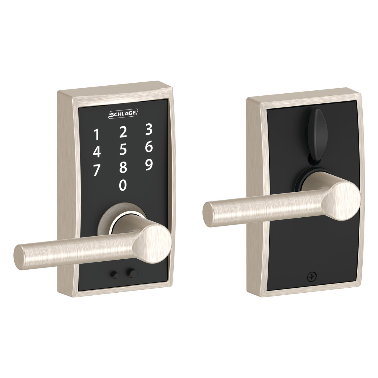 Schlage Touch™ Keyless Touchscreen Lever with Broadway Lever