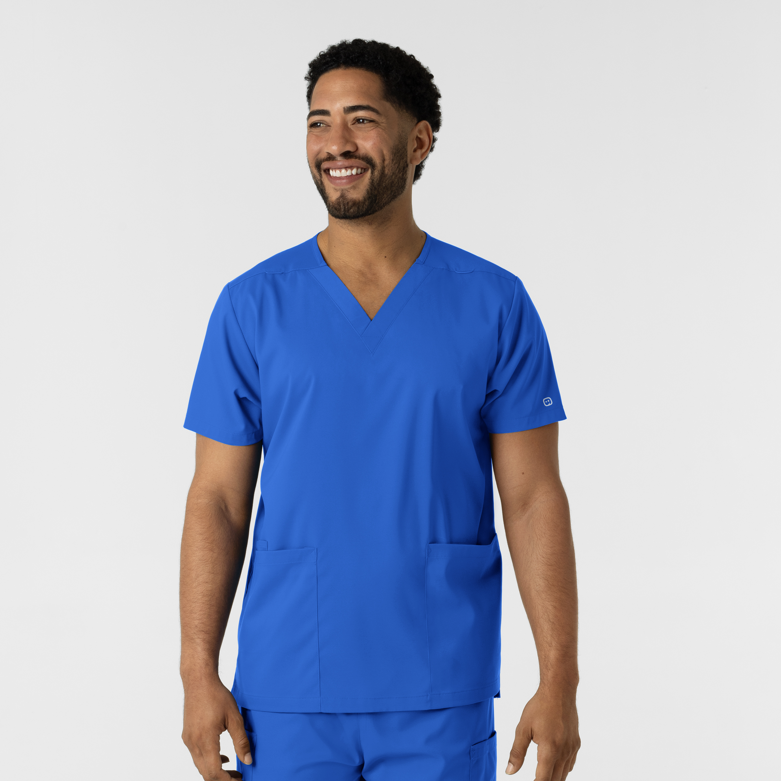 Boundless 6051 NEW Unisex 3 Pocket V-Neck Scrub Top in Stretchy Sustainable Fabric-Wonder Wink