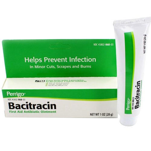 Bacitracin First Aid Antibiotic Ointment, 1 oz (28gm) Tube