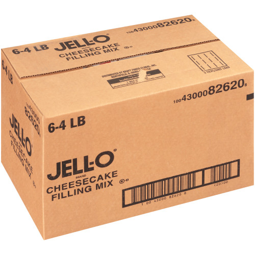  JELL-O Cheesecake Filling Mix, 4 lb. Pouch (Pack of 6) 