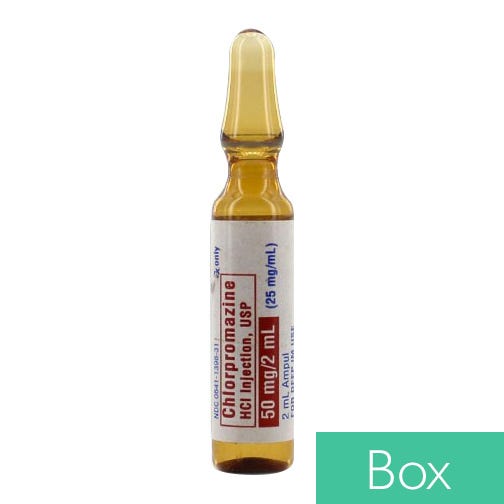 Chlorpromazine HCl 25mg/ml 2ml Ampule - 25/Box