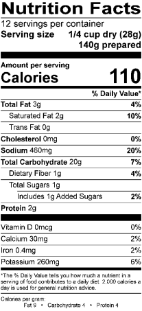 Nutrition Facts