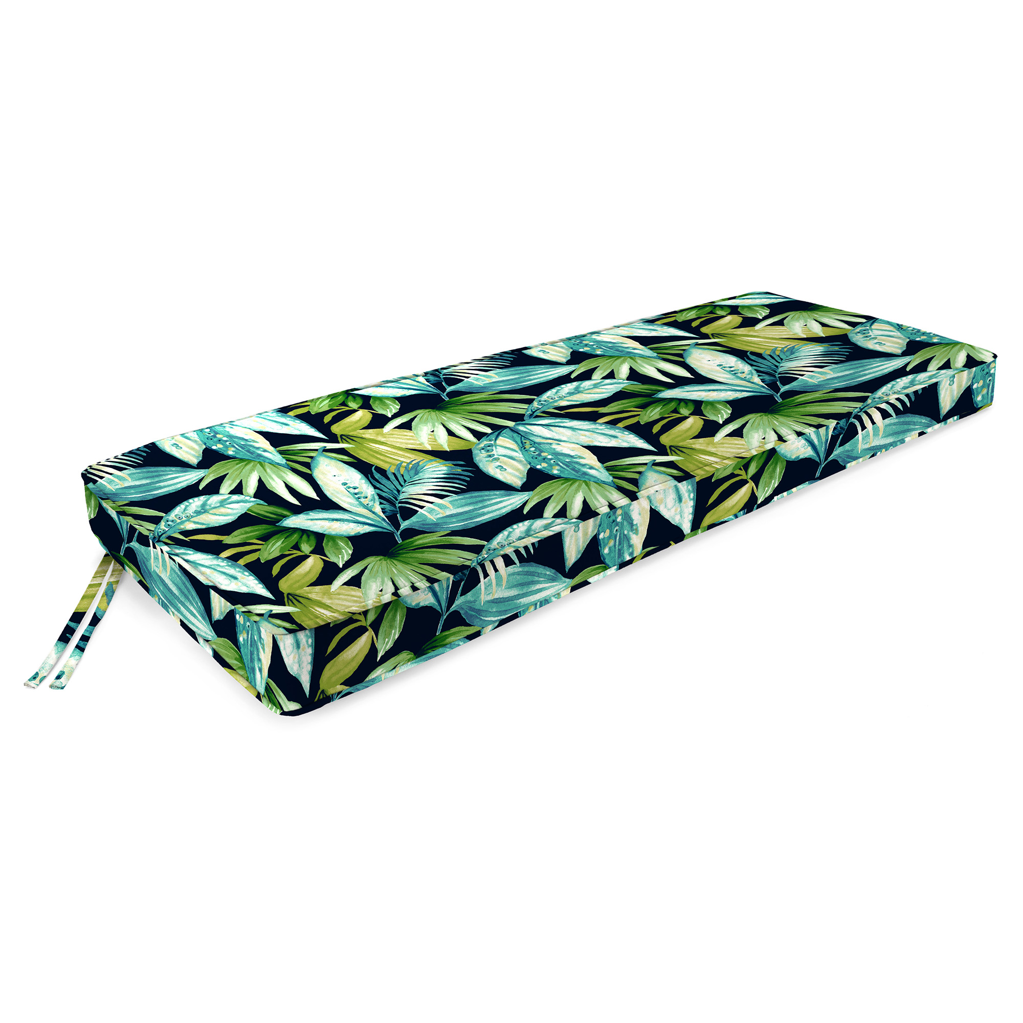 New Outdoor Settee Swing Bench Cushion with Ties and Welt 47" x 17", UV Treated - Picture 13 of 16