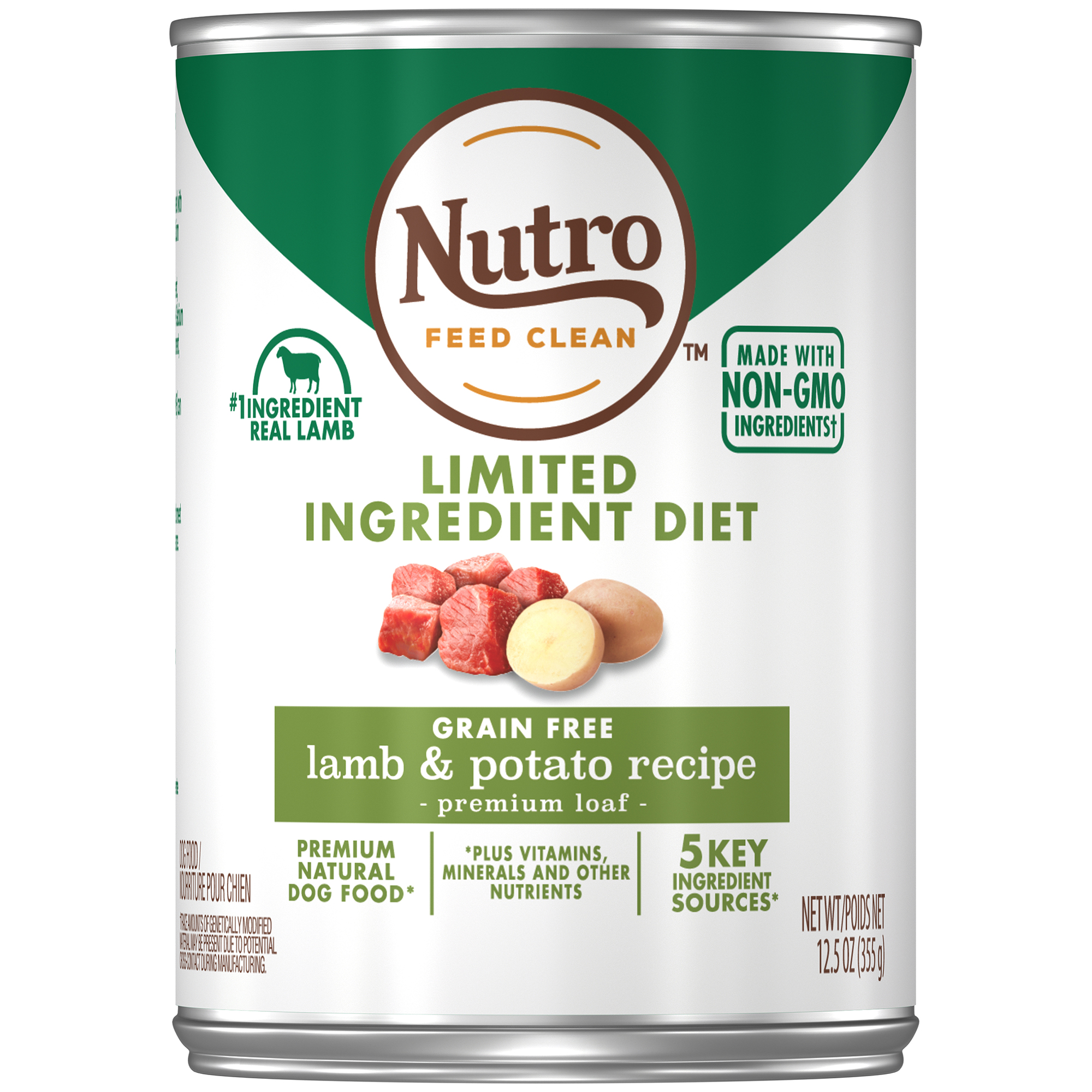 12/12.5 oz. Nutro Limited Ingredient Lamb & Potato Premium Loaf - Food