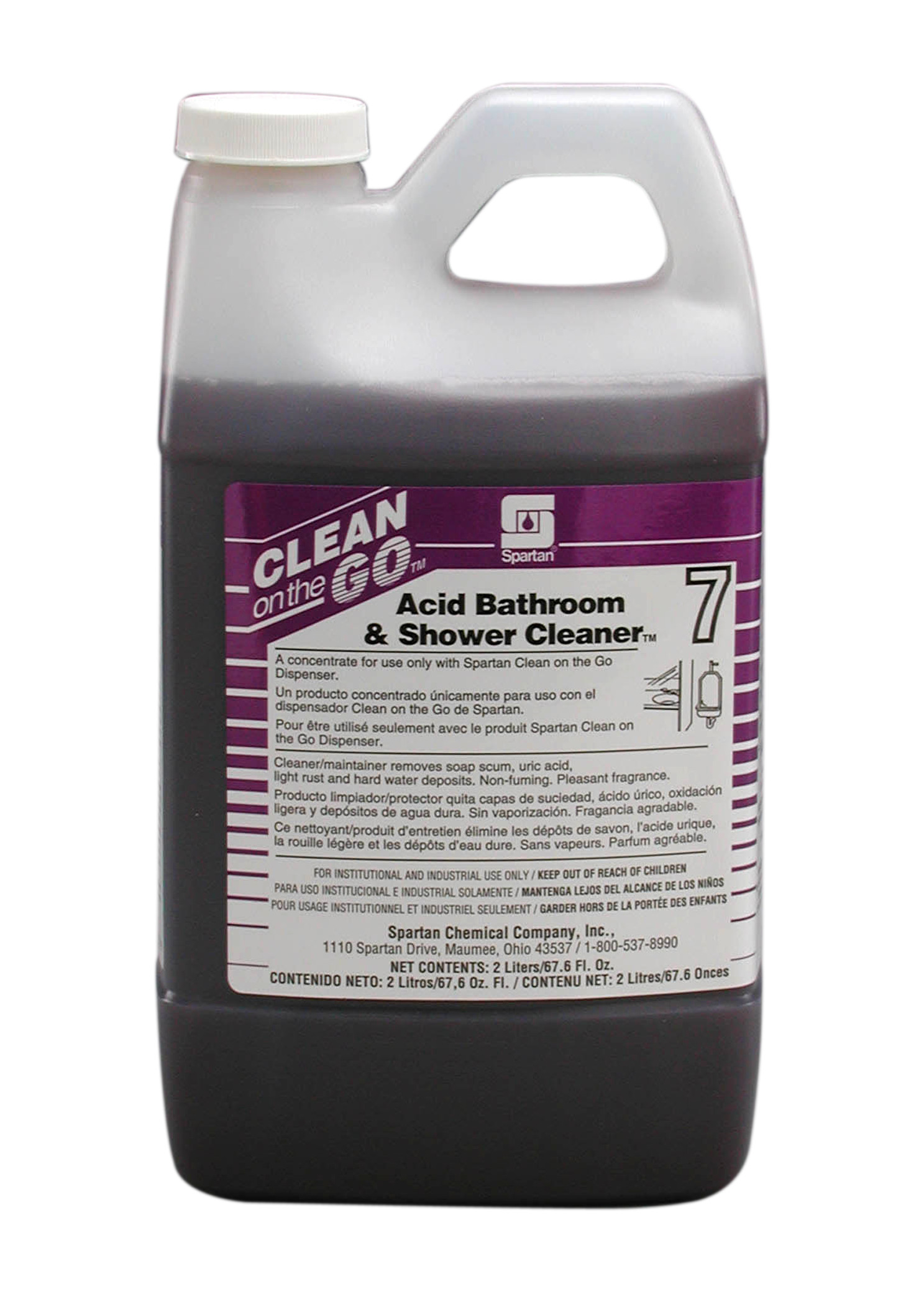 Spartan Chemical Company Acid Bathroom & Shower Cleaner 7, 2 LITER 4/CS