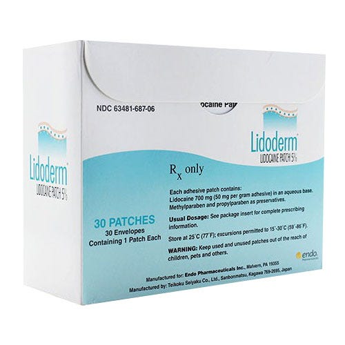 Lidoderm® Patch, 5%, 30 Count - 30/Box