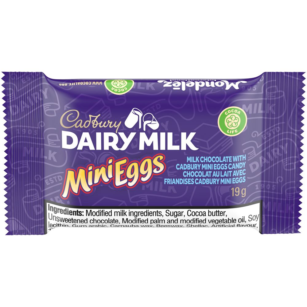 Cadbury Dairy Milk Mini Eggs, Mini Chocolate Bars, 8 Count, 152 G-0