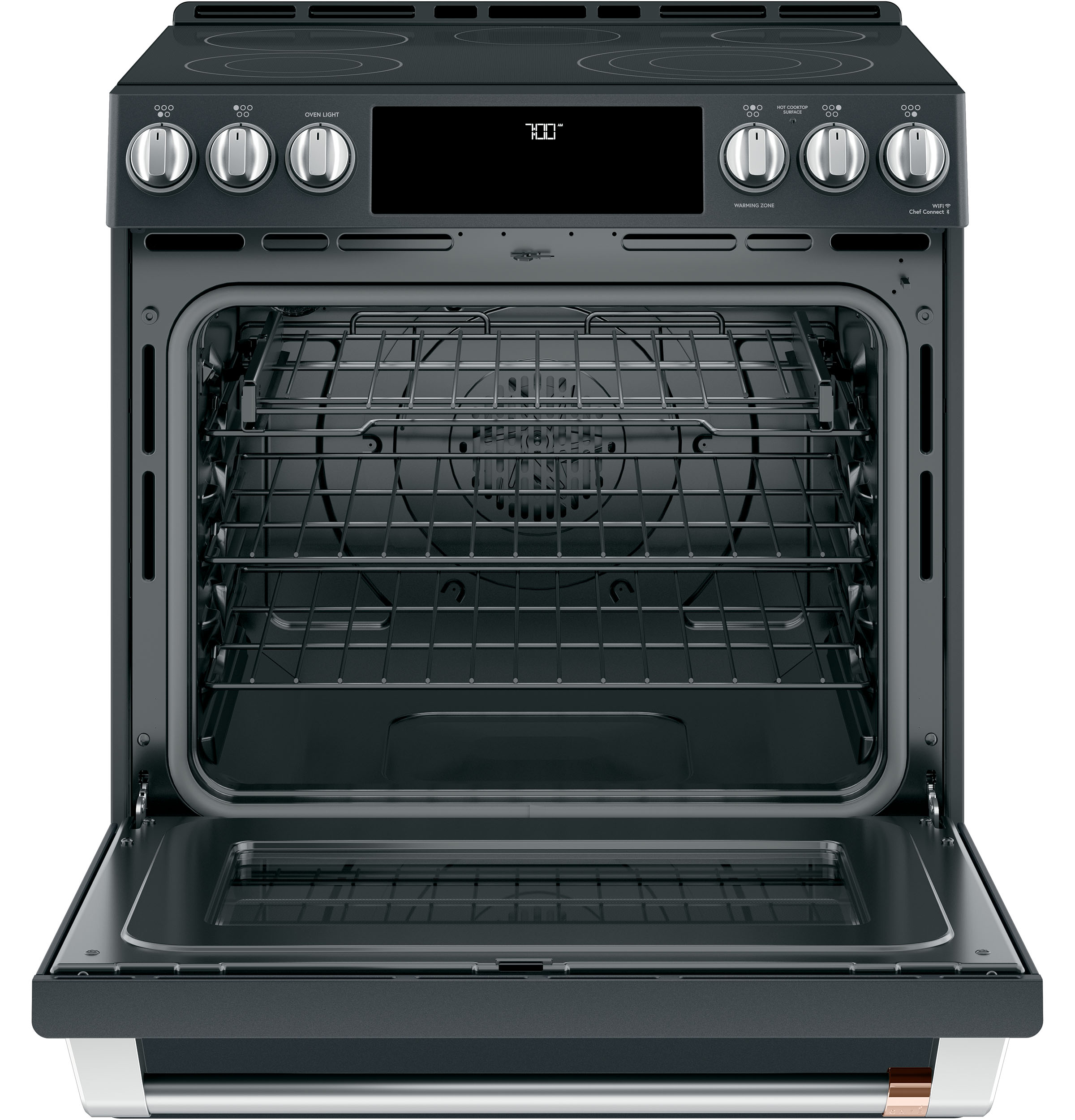 30" S/I — Radiant RG — 5 Element — Slf Cln w/ Stm Cln Opt — Sgl Oven w/ Storage Drwr — True European Conv w/ Precise Air — Slf Cln Roller Rck — ADA Compliant — Connectable via built-in WiFi view 3
