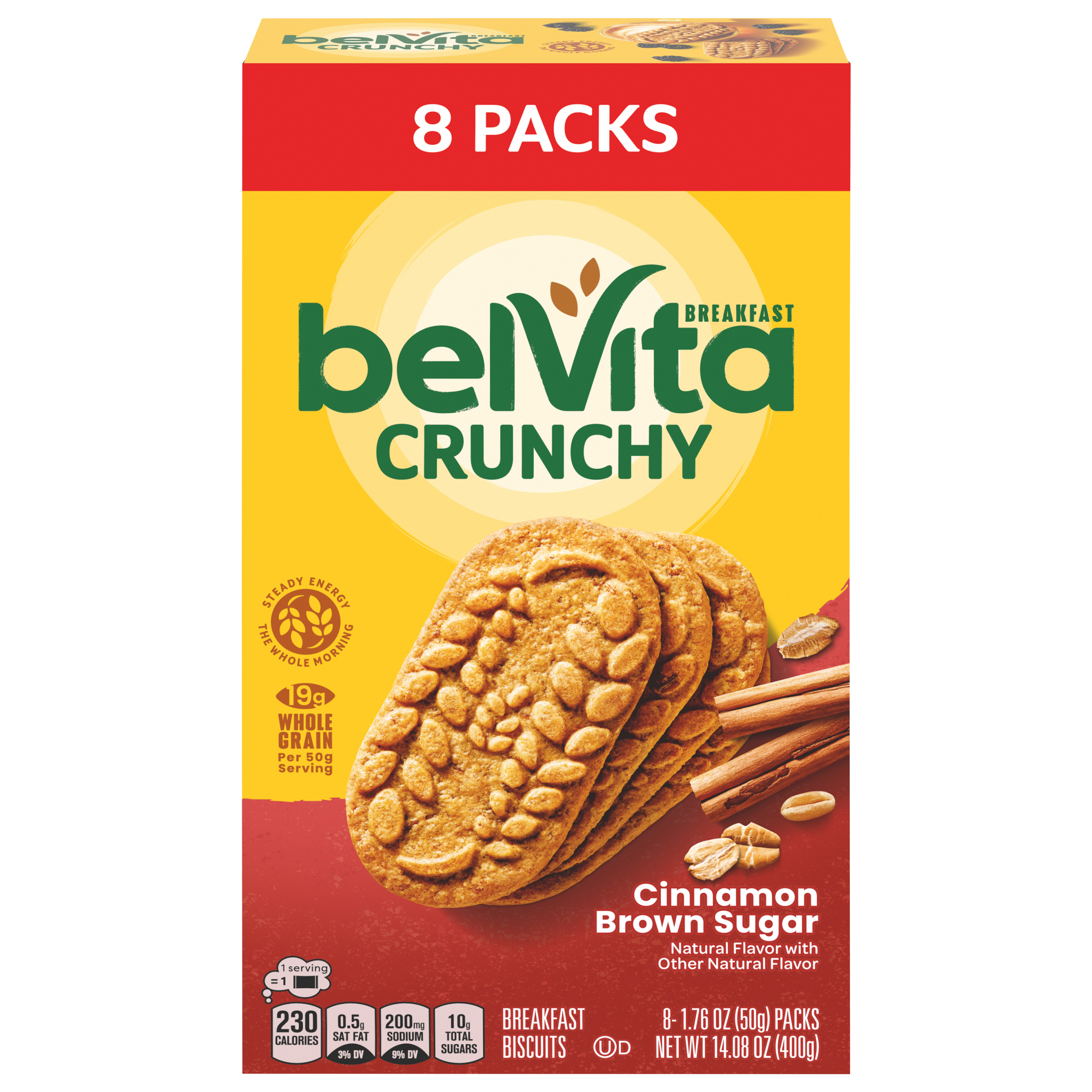 BELVITA Crunchy Cinnamon Brown Sugar Breakfast Biscuits 14.08 OZ