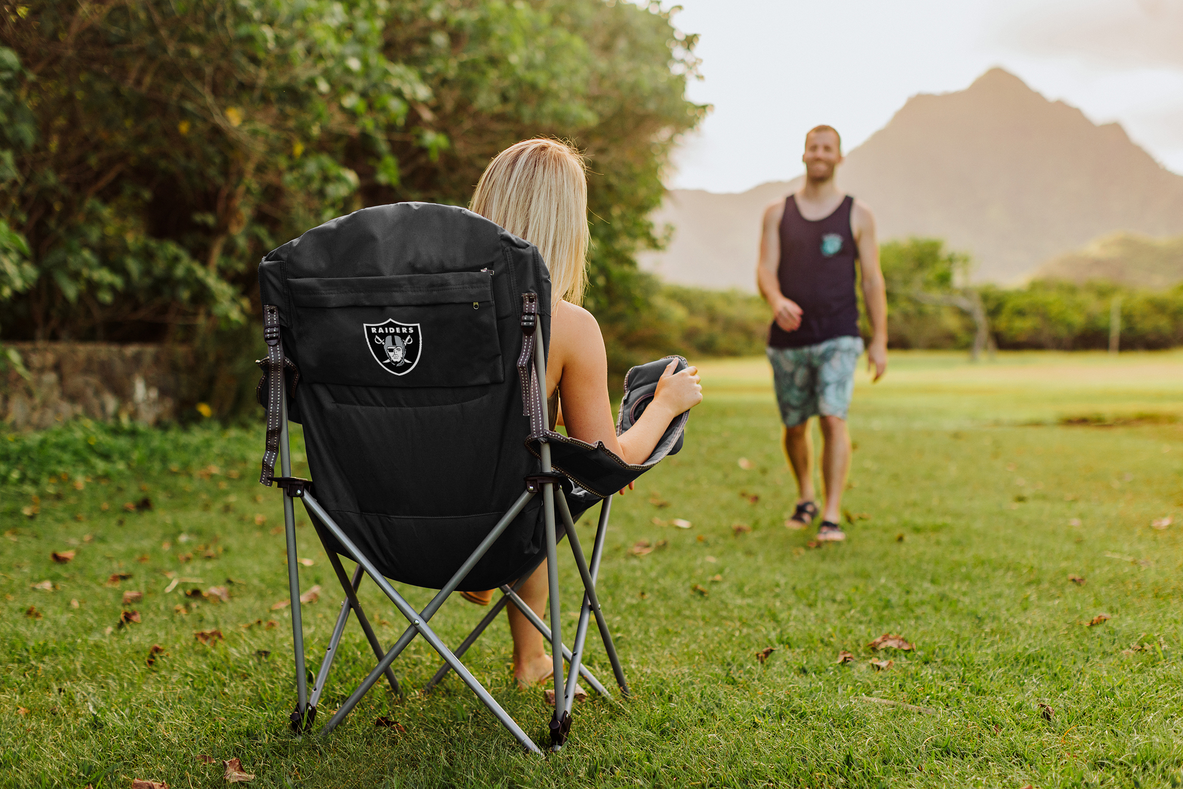 Las Vegas Raiders - Reclining Camp Chair