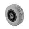Pride Caster Assembly with Rubber Tire, Grey, 5 x 1.75 Inches
