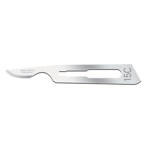 Swann-Morton® Surgical Blade #15C Carbon Steel Sterile - 100/Box