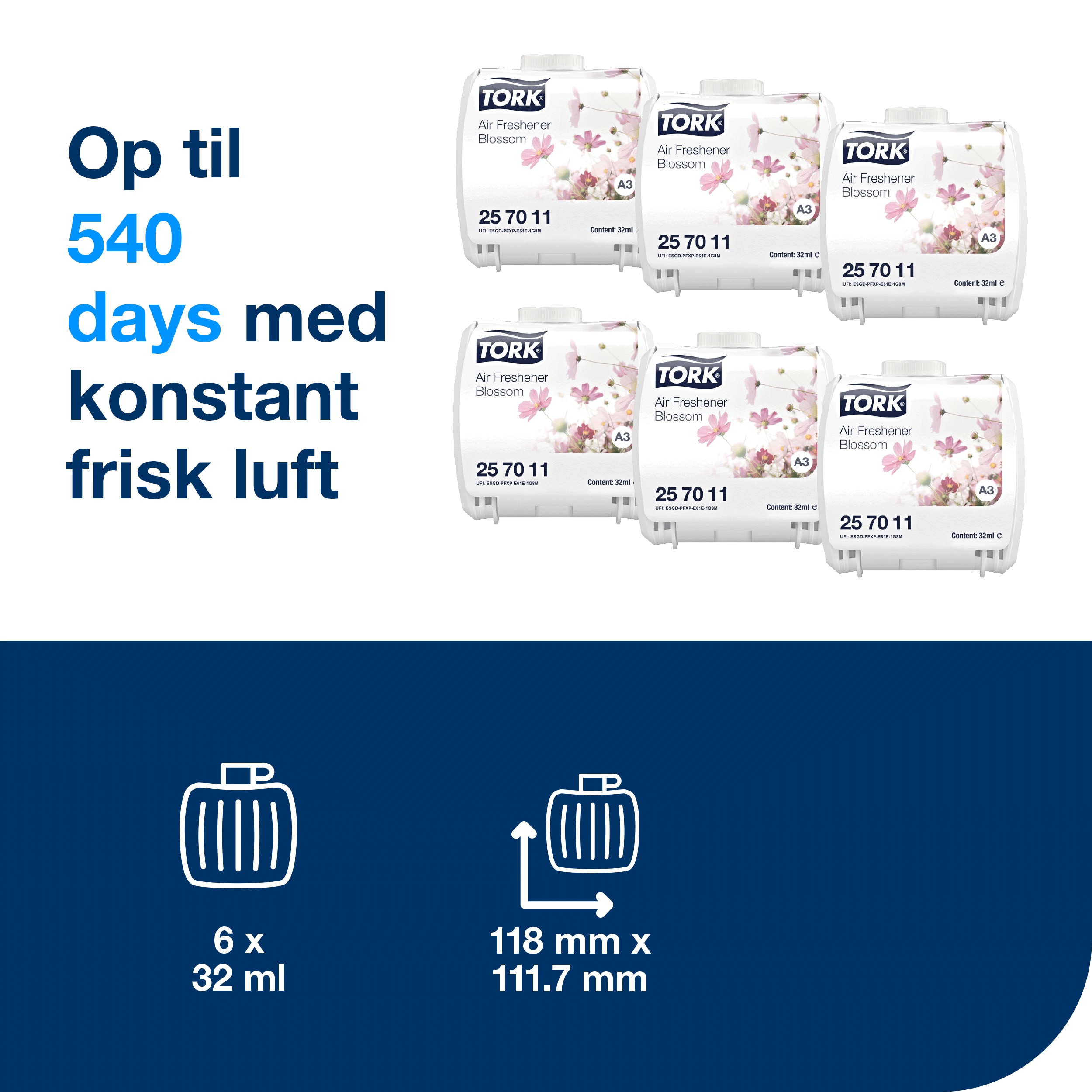 Luftfrisker, Blomst, Refill, 32 ml, Tork Constant A3