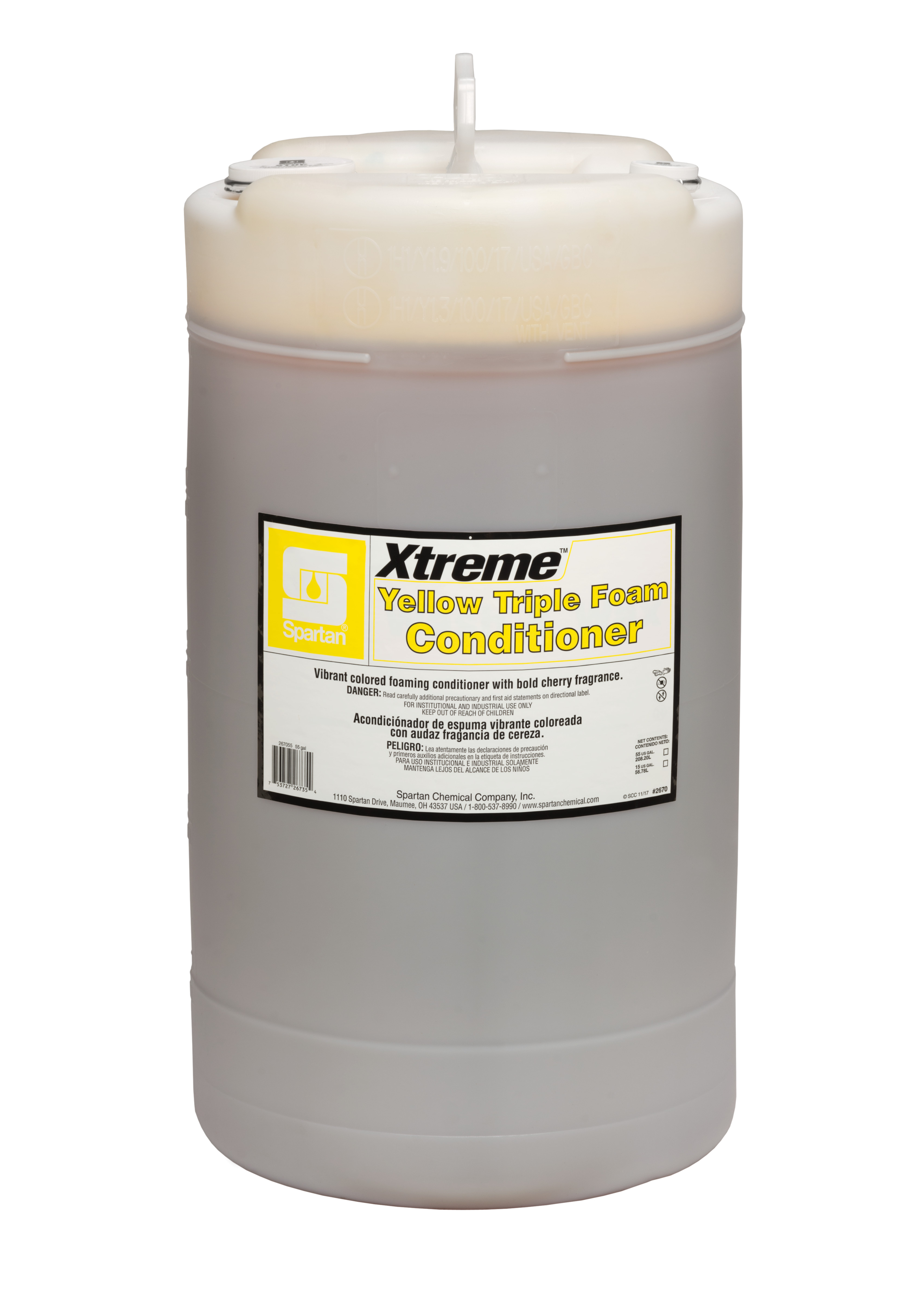 Spartan Chemical Company Xtreme Yellow Triple Foam Conditioner, 15 GAL DRUM
