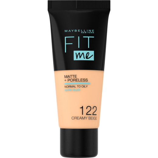 maybelline new york fit me matte+poreless fondöten - 122 creamy beige