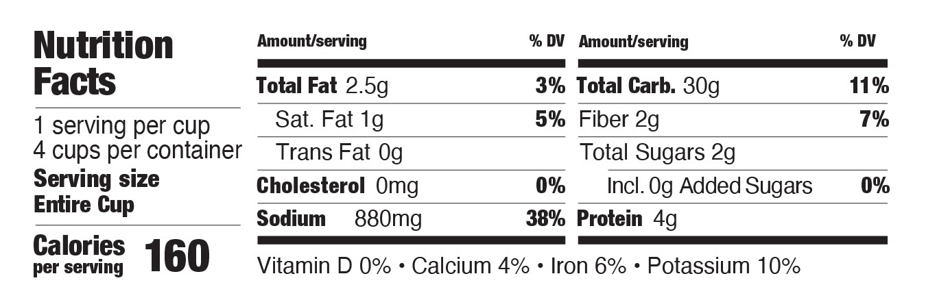 Nutrition Facts