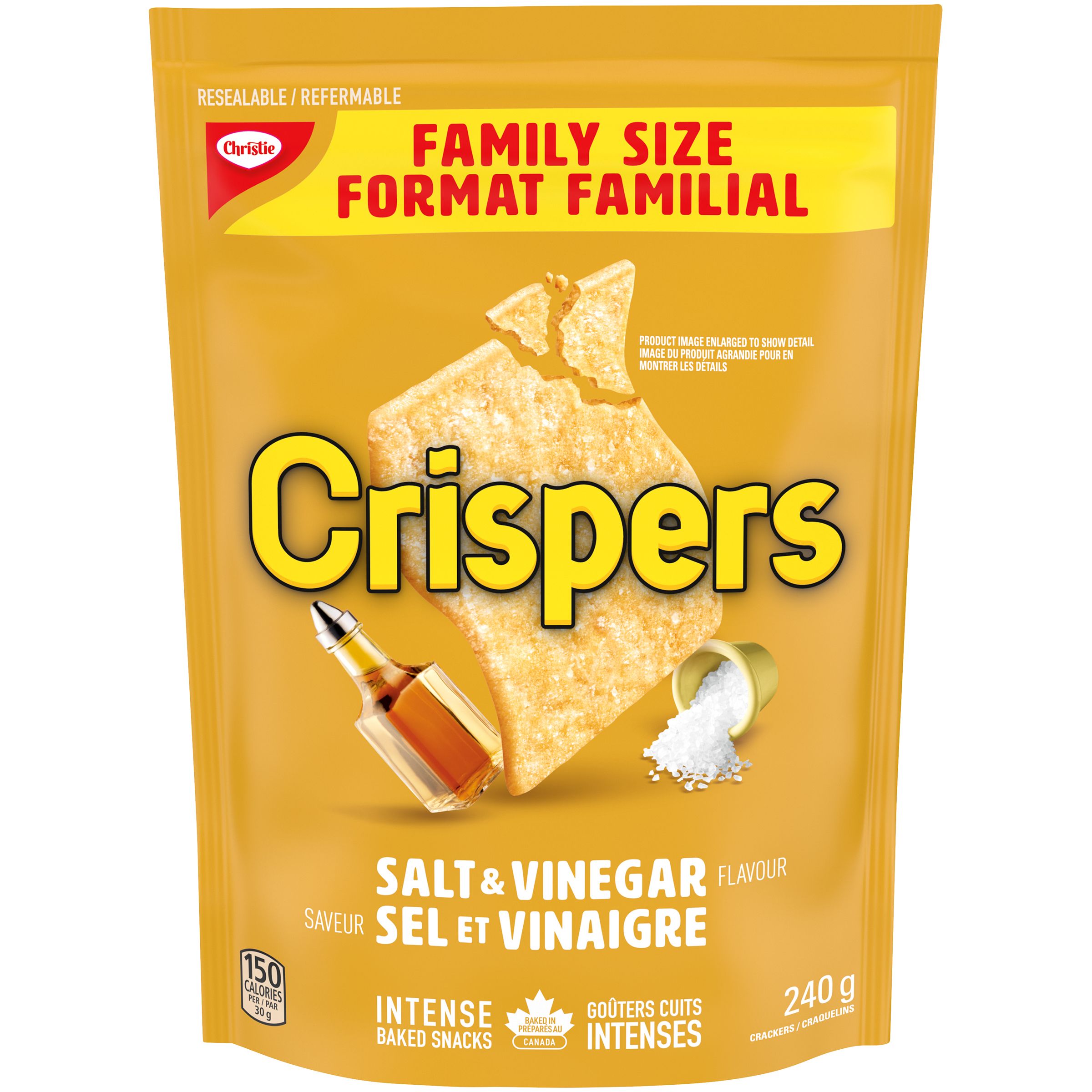 Crispers Salt And Vinegar Crackers 240 G